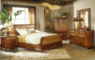 Island House Sleigh Bedroom