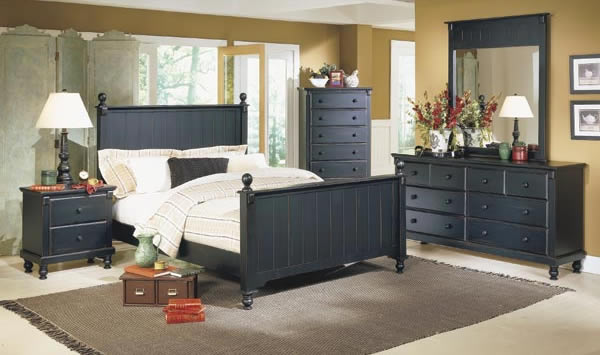 Black Cottage Bedroom Set